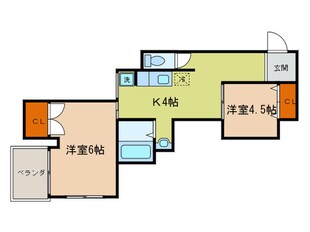 レークハイツ瀬田の物件間取画像